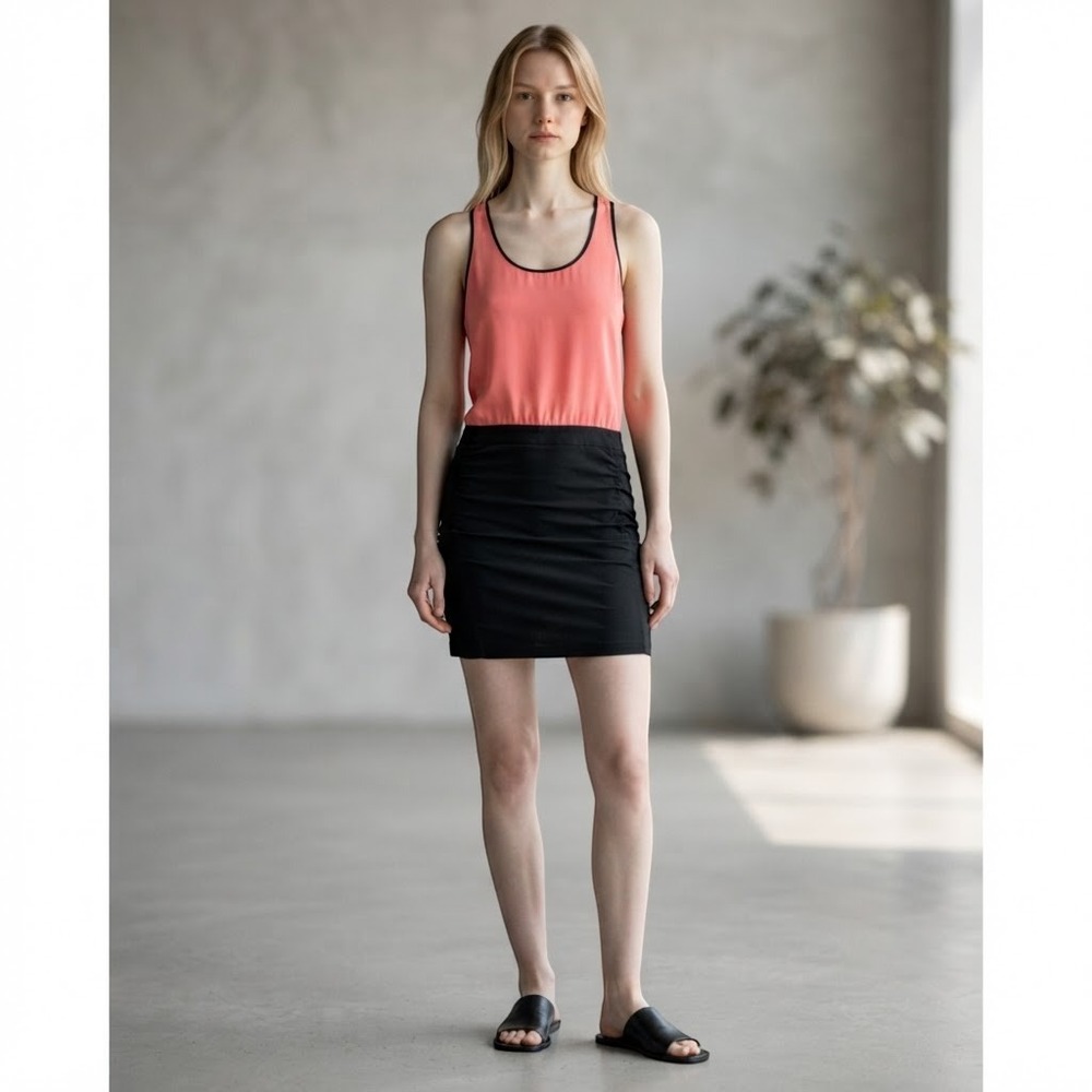 Diane von Furstenberg Loranne Two-Tone Tank Dress Pink Black Size 6